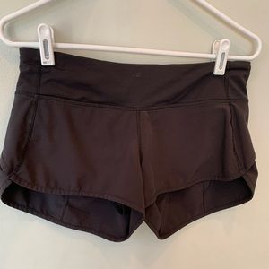 Lululemon Black Speed Shorts Size 6 2.5 Inseam